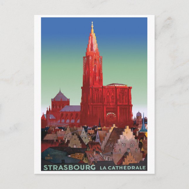 Carte Postale Cathédrale de Strasbourg, France (Devant)