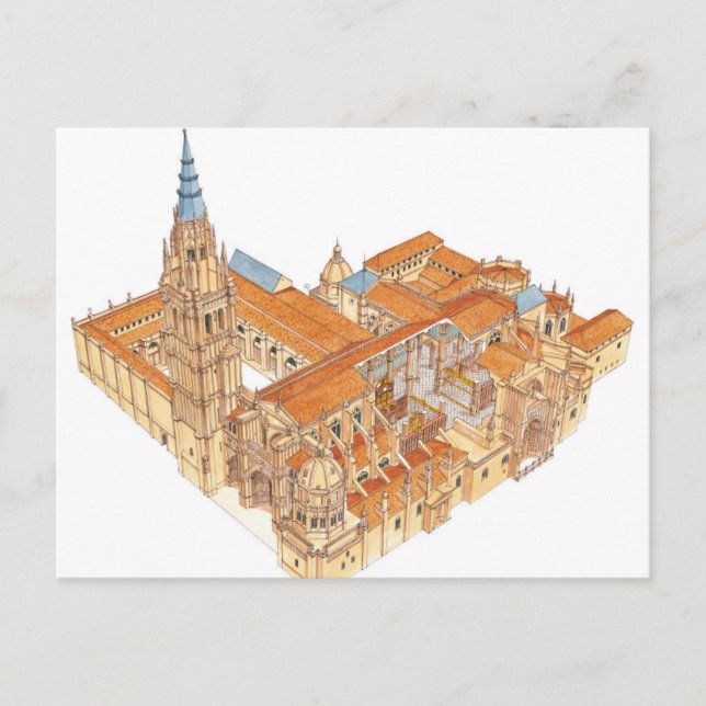 Carte Postale Cathédrale de Tolède. Espagne (Devant)