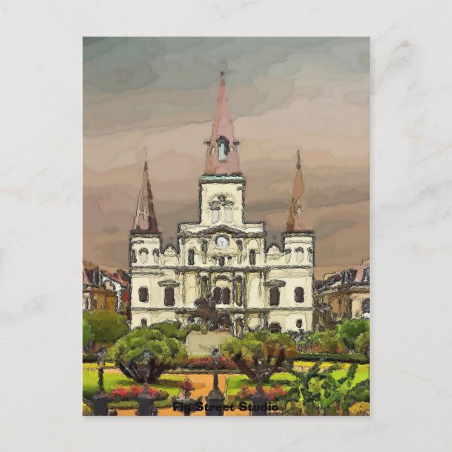Carte Postale Cathédrale du Quartier Français, La Nouvelle-Orléa (Devant)