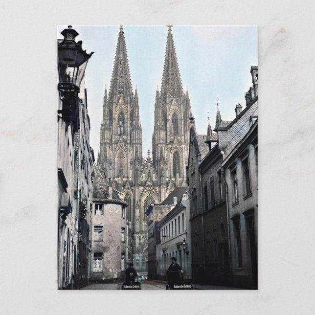 Carte Postale Cathédrale Eglise St Peter Cologne Allemagne 1910 (Devant)