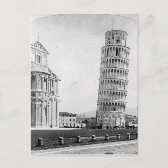Carte Postale Cathédrale et Campanile de Pise, Italie (Devant)