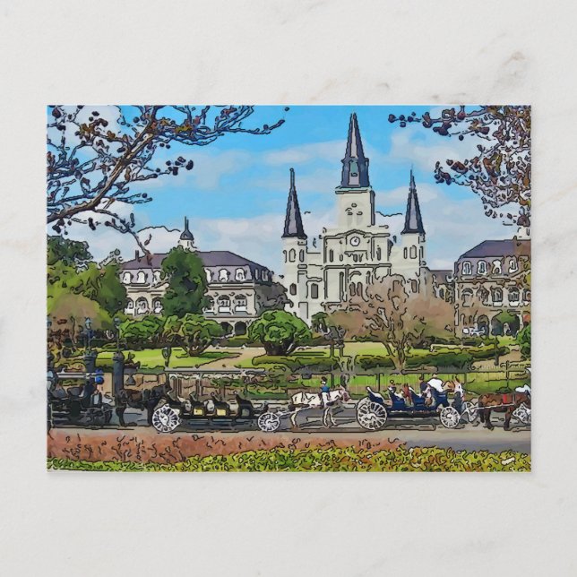 Carte Postale Cathédrale, Jackson Carré, , Poster de la Nouvelle (Devant)