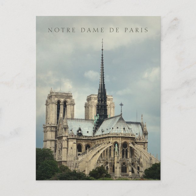Carte Postale Cathédrale Notre-Dame de Paris (Devant)