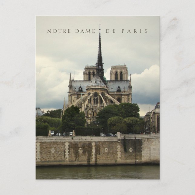 Carte Postale Cathédrale Notre-Dame de Paris (Devant)
