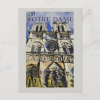 Cathédrale Notre-Dame Paris France Vintage