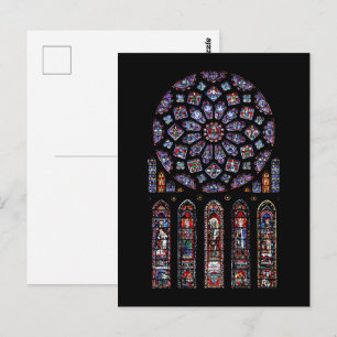 Carte Postale Cathédrale Notre-Dame Rose Nord