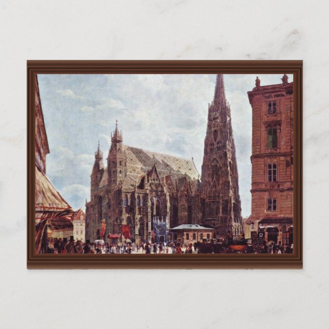 Carte Postale Cathédrale Saint-Étienne Du Stock Im Eisen (Devant)