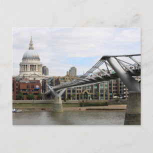 Carte Postale Cathédrale Saint-Paul, du pont Millenium