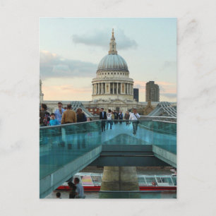 Carte Postale Cathédrale Saint-Paul et pont du Millénaire, Londr