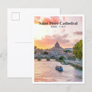 Carte Postale Cathédrale Saint-Pierre Rome Italie