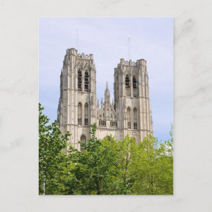 Carte Postale Cathédrale St Michel & Gudule - Bruxelles, Belgiqu