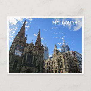 Carte Postale cathédrale st pauls melbourne