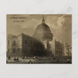 Carte Postale Cathédrales d'Angleterre série : St.Paul's 1836