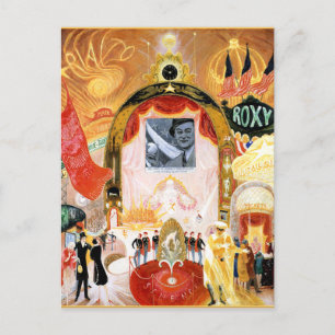 Carte Postale Cathédrales de Broadway, peinture d'art