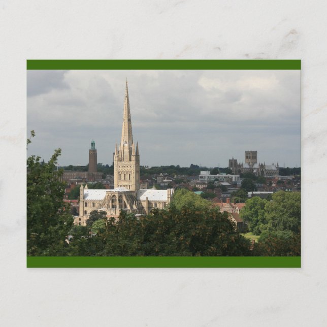 Carte Postale Cathédrales de Norwich. (Devant)
