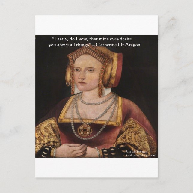 Carte Postale Catherine Of Aragon Love Quota Venin & Cards (Devant)