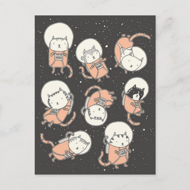Carte Postale Catstronautes (Devant)