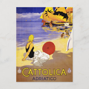 Carte Postale Cattolica Adriatico Italie Poster Vintage voyage R