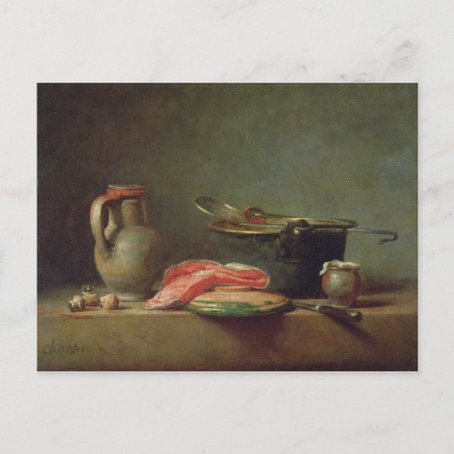 Carte Postale Cauldron de cuivre avec Pitcher (Devant)