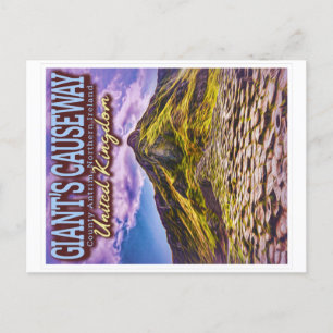 CARTE POSTALE CAUSEWAY DU GÉANT - ANTRIM NORTHERN IRLANDE UK