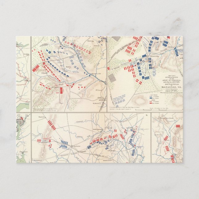 Carte Postale Cav Brigade, Cedar Mtn, Manassas, Bull Run (Devant)