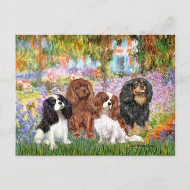 Carte Postale Cavaliers (4) - dans le jardin de Monet (Devant)