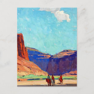 Carte Postale « Cavaliers dans Canyon de Chelly » par Edgar Payn