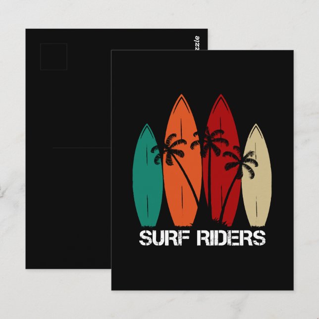 Carte Postale Cavaliers des vagues (Devant / Derrière)