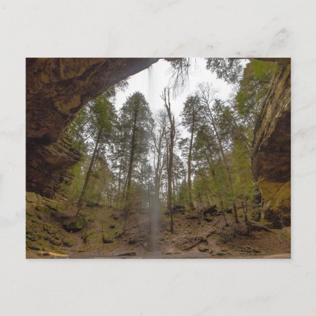 Carte Postale Cave de cendres, Hocking Hills State Park, Ohio (Devant)