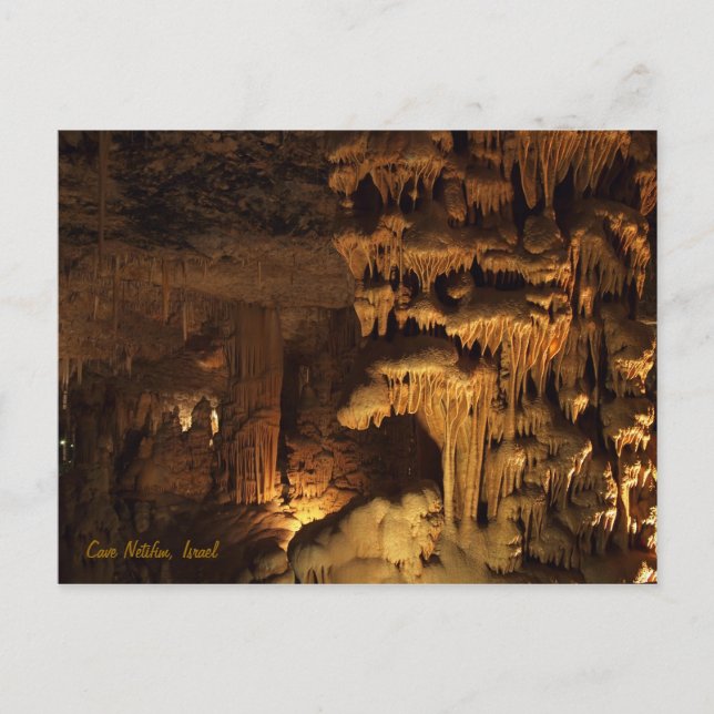 Carte Postale Cave Netifim, Israël (Devant)