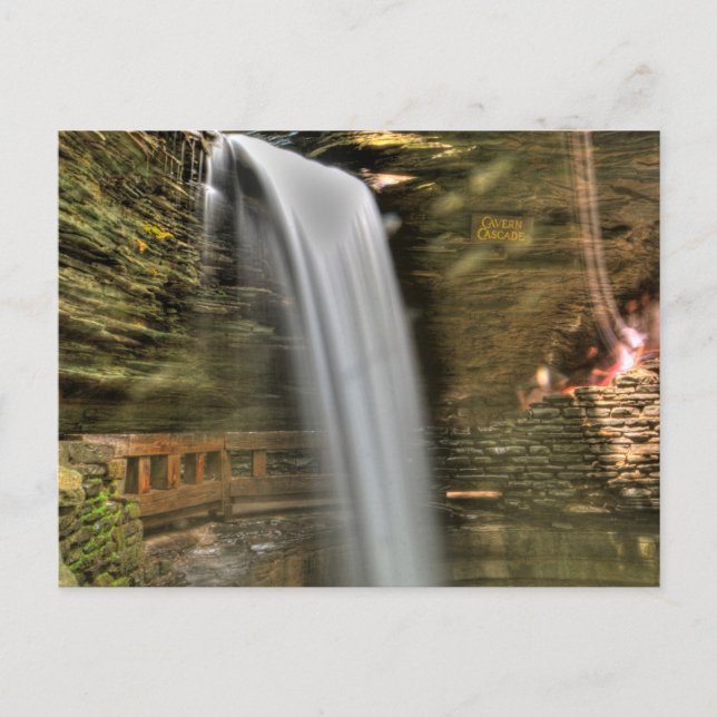 Carte Postale Cavern Cascade, Watkins Glen State Park, New York (Devant)