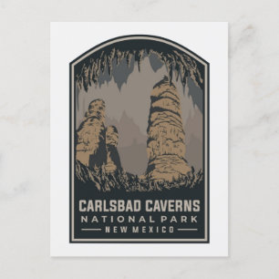 Carte Postale Cavernes vintages Carlsbad Parc national du Nouvea