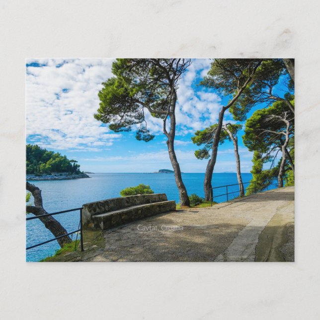 Carte Postale Cavtat, Croatie photo pittoresque, (Devant)