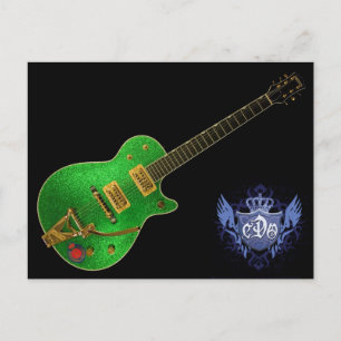 CARTE POSTALE CDO GREEN GUITAR TILT