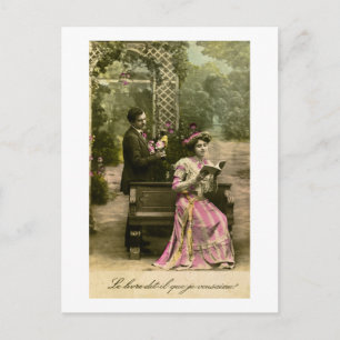 Carte Postale Ce livre dit-il "Je t'aime" ?