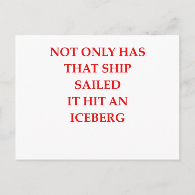 Carte Postale ce navire a navigué (Devant)