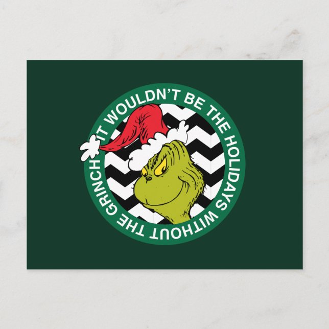 Carte Postale Ce ne serait pas les vacances sans Grinch (Devant)