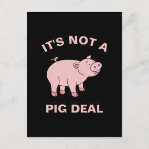 Carte Postale Ce n'est pas un marché de cochon amusant élevage a