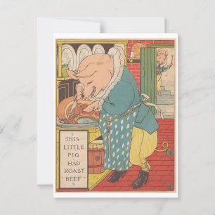 Carte Postale Ce petit porc shad roast beef 1879