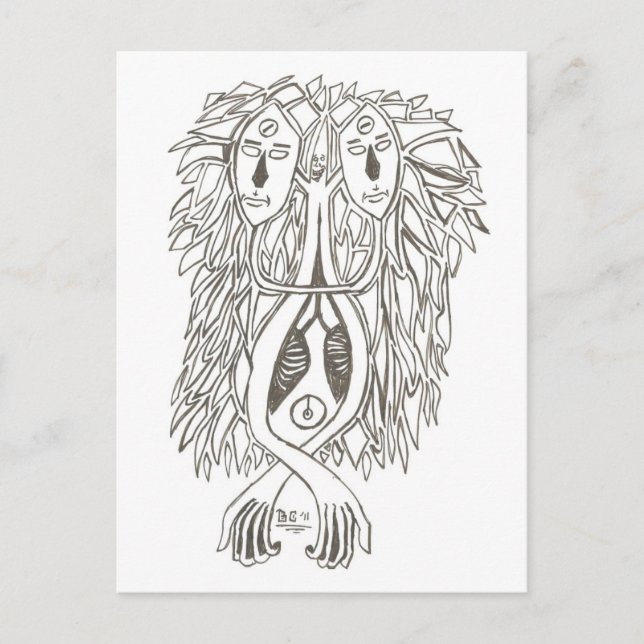 Carte Postale CE QUI EST DANS LE COURRIER AUJOURD'HUI (Jumeaux) (Devant)