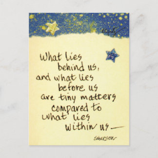 Carte Postale Ce qui se cache derrière nous...dire note de dessi