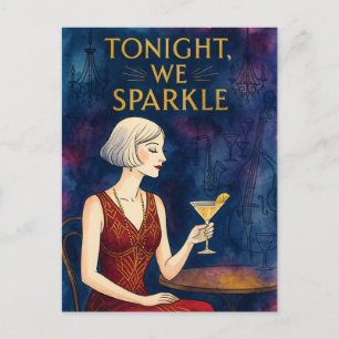 Carte Postale Ce soir, nous scintillons