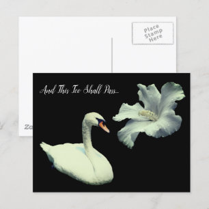 Carte Postale Ce Trop Devrait Passer Swan Inspirational