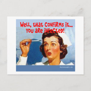 Carte Postale Cela confirme - vous êtes infecté!
