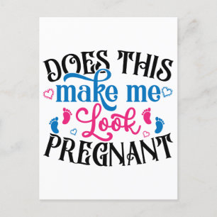 Carte Postale Cela Me Fait-Il Avoir L'Air Enceinte ?