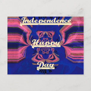 Carte Postale Célébration artistique de la fête de l'indépendanc