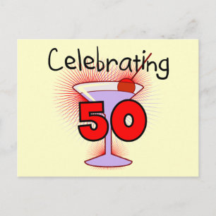 Carte Postale Célébration de 50 t-shirts et cadeaux