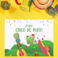 Célébration de Confetti Cinco de Mayo