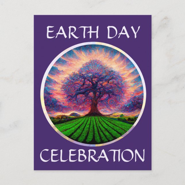 Carte Postale Célébration de la Journée de la Terre (Devant)