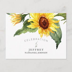 Carte Postale Célébration de la vie du tournesol après un rassem